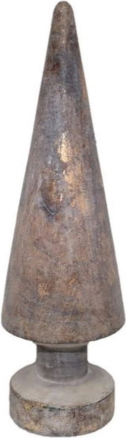 Xmas tree cone plain l, gold
