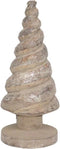 Xmas tree cone swirl m, silver