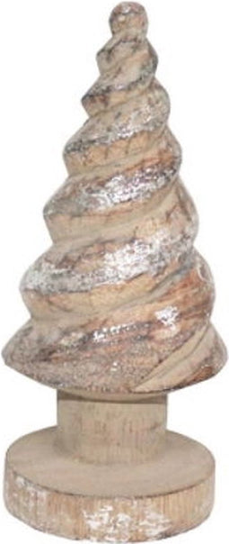 Xmas tree cone swirl s, silver