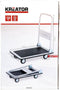 Kreator KRT670101 - Plateauwagen - Opvouwbaar 150 kg draagvermogen - Zilver