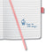 Sigel - notitieboek - Jolie Impress - A5 - hardcover - 174 pagina's - lijn - 80 grams papier - salmon pink - SI-JN203