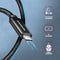 Axagon BUCM2-CM10AB - USB-C naar USB-C kabel - 1 m PD 240 W 5 A - Zwart