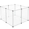 Eugad Looprooster - PP Plastic en Stalen Gaas - 102 x 70 cm - Zwart