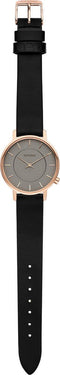 Komono Polshorloge Harlow Rose Gold Black W4127 ⌀ 36 mm - Dames