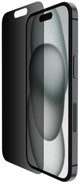Belkin OVA147ZZ - TemperedGlass Privacy Screenprotector - 9H gehard glas - iPhone 16/15/14 Pro