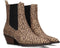 POSH by Poelman CARMEN - Enkellaars - Blokhak 4,5 cm - Beige met dierenprint