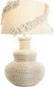 DKD Home Decor - Bureaulamp - 50 W E27 - Wit Bruin 42 x 42 x 70 cm