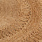 vidaXL - Tapijt - rond - 90 - cm - gevlochten - jute