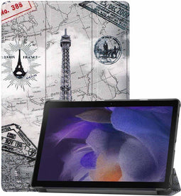 iMoshion Tablet Hoes Geschikt voor Samsung Galaxy Tab A8 (2021/2022) - iMoshion Design Trifold Bookcase - Meerkleurig /Parijs