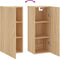 vidaXL - Hangkast - 34,5x34x90 - cm - sonoma - eikenkleurig