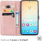 iMoshion Hoesje Geschikt voor Samsung Galaxy S24 Plus Hoesje Met Pasjeshouder - iMoshion Mandala Bookcase - Rosé Goud
