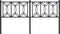 vidaXL - Hoofdbord - 150 - cm - metaal - zwart