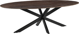 LABEL51 Eettafel James Ovaal Espresso 240cm
