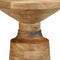 vidaXL - Bijzettafel - Ø33x50 - cm - massief - mangohout