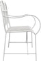 vidaXL - Tuinbank - met - Slede - Ontwerp - - - Wit - 103,5 - cm - Staal