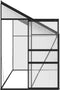 vidaXL - Broeikas - 7,44 - m³ - aluminium - antracietkleurig