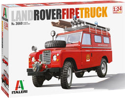1:24 Italeri 3660 Land Rover Fire Truck Plastic Modelbouwpakket