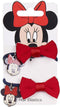 Haarelastiek Minnie Mouse Rood Blauw Lasso 2 Stuks