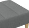 vidaXL - Voetenbank - 77x55x31 - cm - stof - donkergrijs