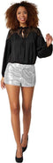 Dressforfun Pailletten-short - Sexy hotpants - Glanzende pailletten - Zilver M