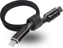 MIVELO E-bike Oplaadkabel - 35 cm OTG Kabel voor Bosch Display - 3-in-1 Lightning USB-C micro-USB