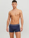 Jack&Jones 3P - Basic Heren Boxershorts - Elastische band met logo - Zwart Donkerblauw Bordeaux (3-pack)