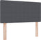 vidaXL - Hoofdbord - Eenvoudig - Donkergrijs - 90 - cm - Korduroy