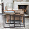 Riviera Maison Bijzettafel - Shelter Island End Table - Set Van 3 Stuks - Zwart