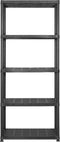 vidaXL - Opbergrek - 5-laags - 284x38x170 - cm - kunststof - zwart