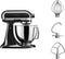 KitchenAid Artisan 5KSM125 - Keukenrobot - 4,8L RVS kom - 300W - Onyx Zwart