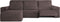 Hoes voor chaise longue met korte armleuning links Eysa ROC Bruin 120 x 120 x 360 cm