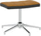 vidaXL Relaxstoel met voetenbank fluweel en PVC bruin