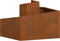 vidaXL - Tuinplanter - 60x60x50 - cm - Weerbestendig - Staalkleur