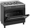 Wiggo WO-E905R - Gasfornuis - 5 Kookzones - 7 Ovenstanden - Wokbrander - Zwart RVS