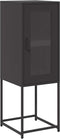 vidaXL - Dressoir - 36x39x107 - cm - koudgewalst - staal - zwart