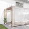 vidaXL - Doorzichtig - zeildoek - met - zeilringen - 12x12 - m - polyethyleen