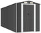 vidaXL - Tuinschuur - 192x523x223 - cm - gegalvaniseerd - staal - antracietkleurig
