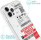 iMoshion Hoesje Geschikt voor iPhone 13 Pro Hoesje Siliconen - iMoshion Design hoesje - Wit / Shipping label