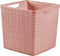 Curver Jute Opbergmand Cube - 17 liter - 270x280x280mm - Roze