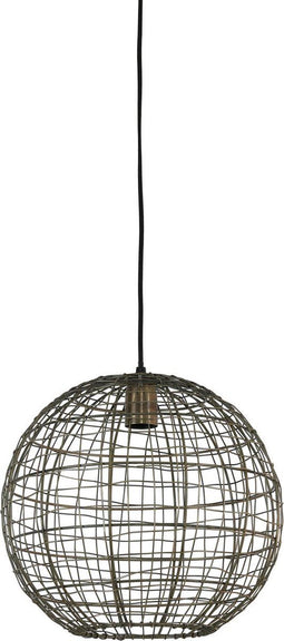 Light & Living Hanglamp Mirana - Antiek Brons - Ø35cm - Modern - Hanglampen Eetkamer, Slaapkamer, Woonkamer