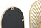 Wanddecoratie Home ESPRIT Gouden Blad van een plant 72 x 1,5 x 68 cm