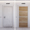 Deurrenovatiekit - NORDLINGER PRO - 4 platen 85 x 50 cm en 3 profielen 85 x 2 cm - natuurlijk eiken