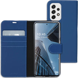 Accezz Samsung Galaxy A53 - Wallet Softcase Bookcase - 3 pashouders - Donkerblauw