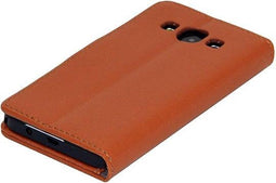 Gecko Covers Samsung Galaxy A5 - Wallet cover - Rubberen case met pasjesruimte - Bruin