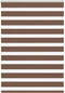 vidaXL - Zebra - rolgordijn - 100x100 - cm - stofbreedte - 95,9 - cm - polyester - bruin