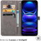 iMoshion Hoesje Geschikt voor Xiaomi Redmi Note 12 Pro Hoesje Met Pasjeshouder - iMoshion Mandala Bookcase - Grijs