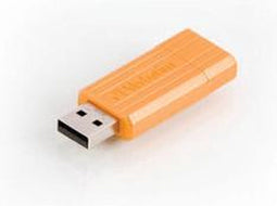 Verbatim STORE'N'GO 2.0 PINSTRIPE USB - 16GB - Schuiffunctie - Oranje