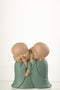 J-Line figuur Monnik 2 Delig Fluisterend - polyresin - groen