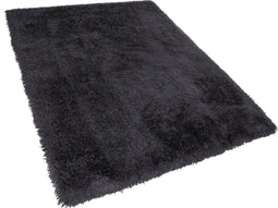 CIDE - Shaggy vloerkleed - Zwart - 160 x 230 cm - Polyester