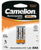 Camelion NH-AAA600-BP2 - Oplaadbare AAA-batterijen - 600mAh NiMH - (2 stuks)